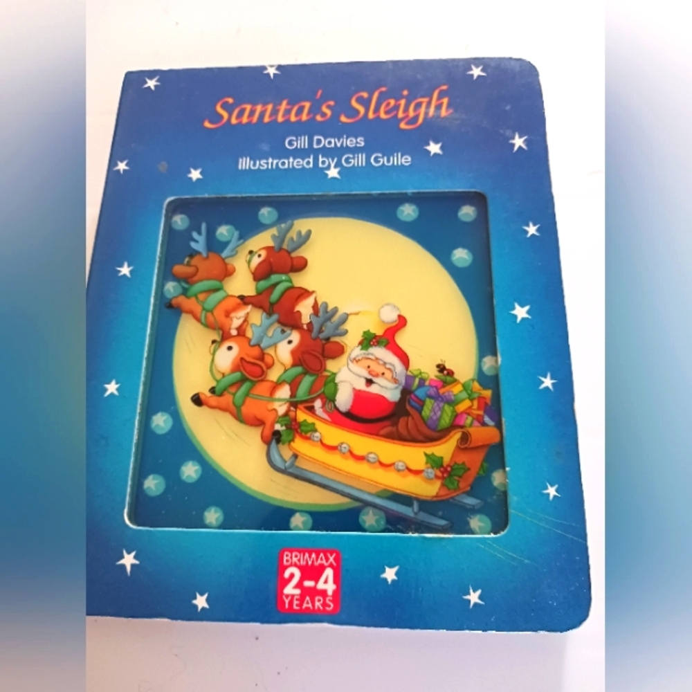 Santa's Sleigh Window Kids  Story Book by Gill Davies